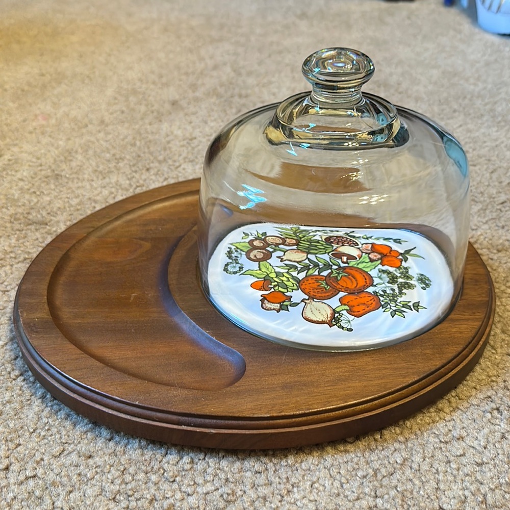 Vintage teak cheese board